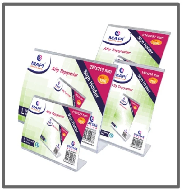 Mapi Afiş Taşıyıcı L Tip 75X53