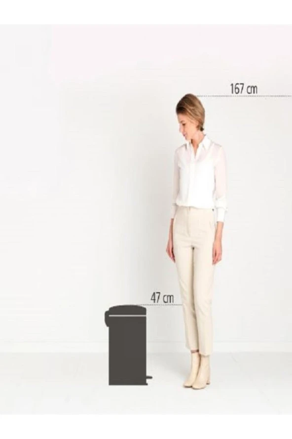 Brabantıa Newıcon Fpp Matt Steel Pedallı Çöp Kutusu 20L - 4