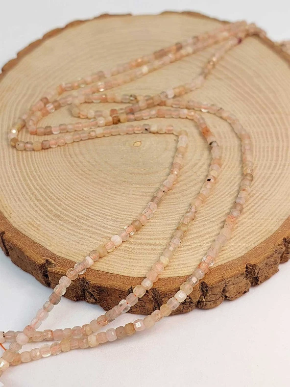 Güneş Taşı Küp Şekilli Dizi 3mm (45318) - Resim 3