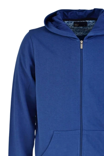 Erkek Spor Fermuarlı Kapüşonlu Sweat R6680 BGL-ST03169 - Resim 11