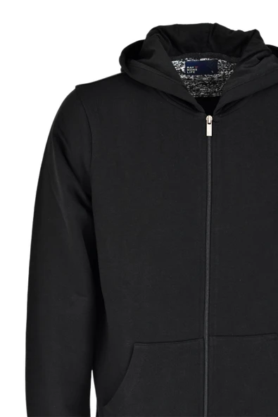 Erkek Spor Fermuarlı Kapüşonlu Sweat R6680 BGL-ST03169 - Resim 9