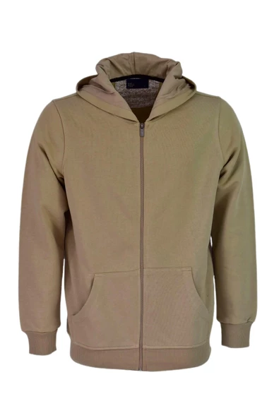 Erkek Spor Fermuarlı Kapüşonlu Sweat R6680 BGL-ST03169 - Resim 5