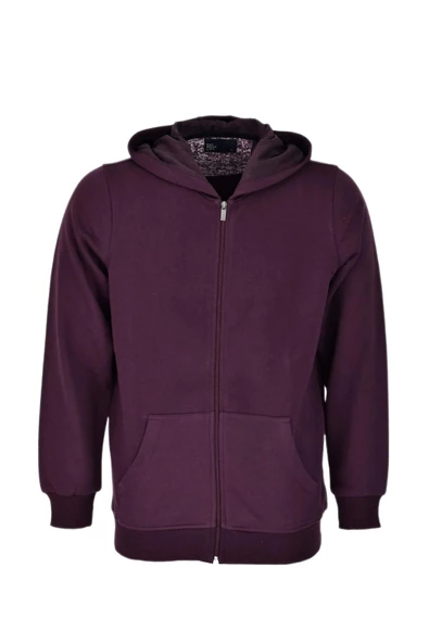 Erkek Spor Fermuarlı Kapüşonlu Sweat R6680 BGL-ST03169 - Resim 8