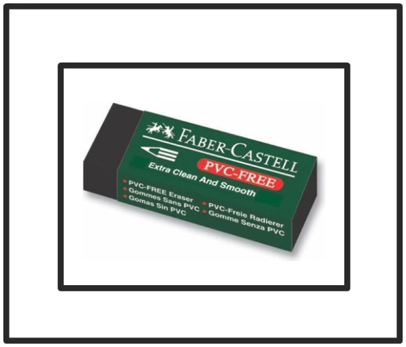 Faber Castell Siyah Silgi 7089/30 - 3 adet