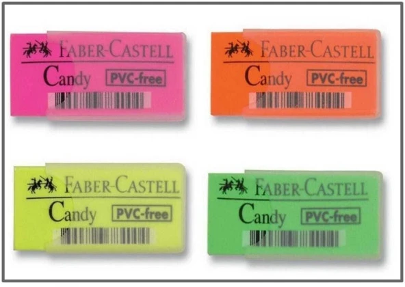 Faber Castell Candy Silgi Kılıflı - 2 adet