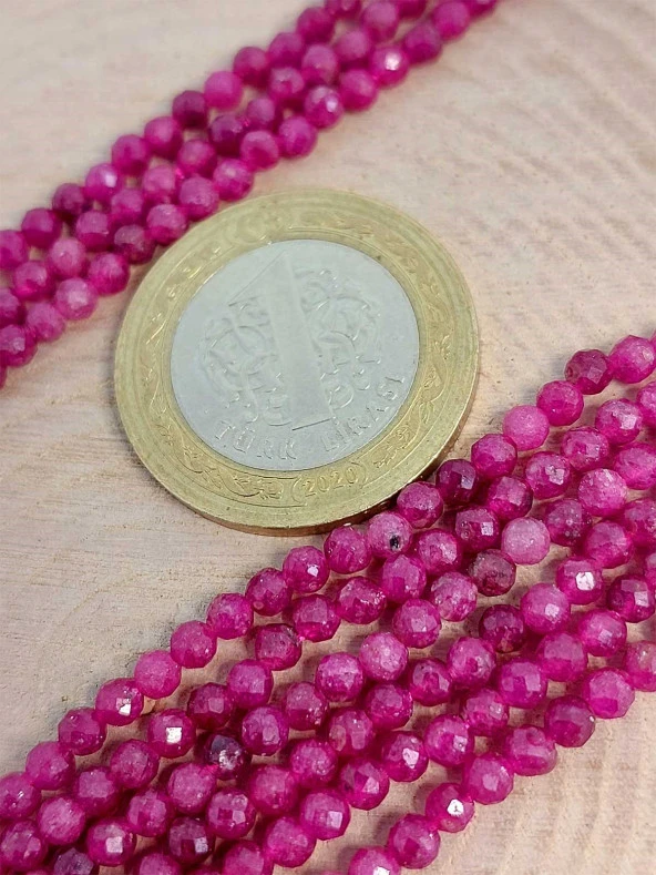 Yakut Taşı Faset Kesim Dizi 3mm (45324) - 2