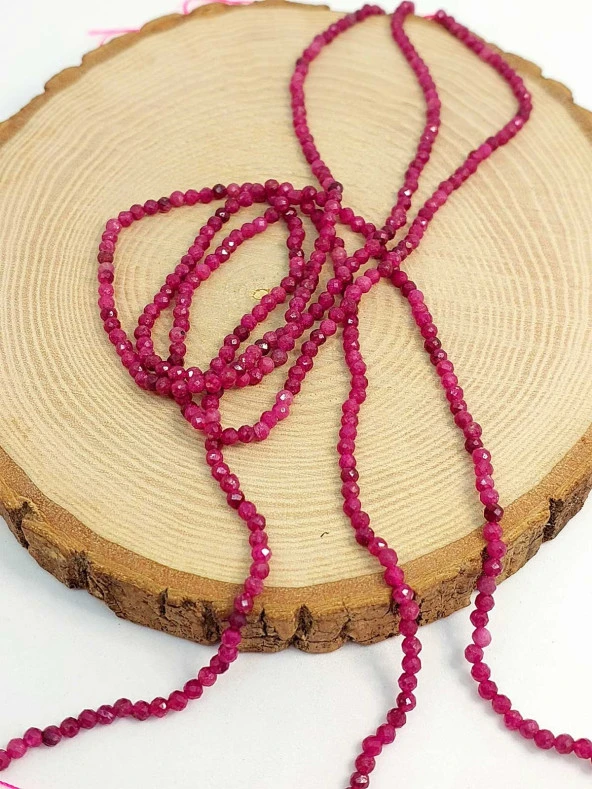 Yakut Taşı Faset Kesim Dizi 3mm (45324) - 3