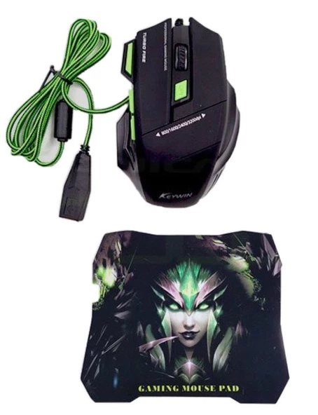 Gaming Oyuncu mouse 7D Led Işıklı Fortnite PUBG Oyuncu Mousepad - 5