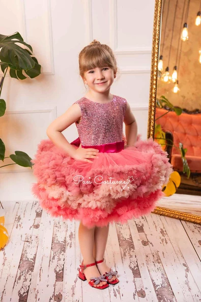 Pembe Pofuduk Elbise - 2