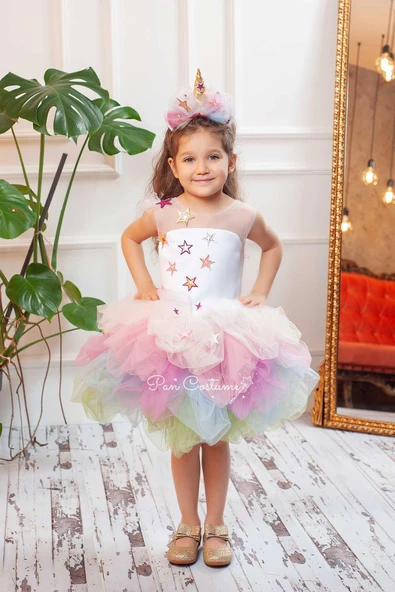Unicorn Star Kız Çocuk Elbise
