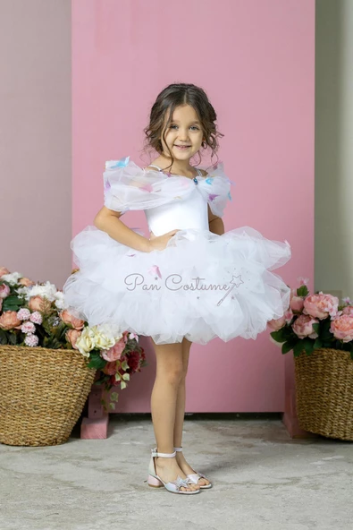 Sindirella Kostümü Kelebek Mini Beyaz - 2