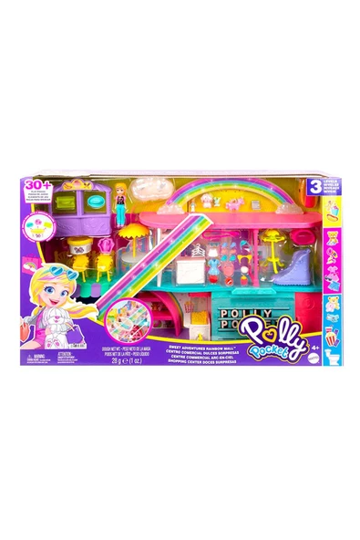 Polly Pocket Gökkuşağı Alışveriş Merkezi Oyun Seti HHX78