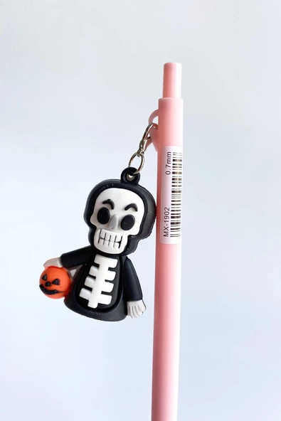 Maxx 0.7 Uclu Kalem Halloween İskelet Siyah - 2