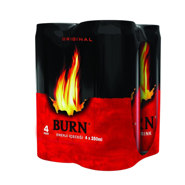 Burn Enerji İçeceği 250 ml x 4'lü Paket