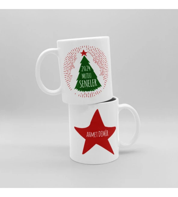 Kişiye Özel 2024 Mutlu Seneler İsme Özel Baskılı Kupa Bardak HK3758 - Resim 2