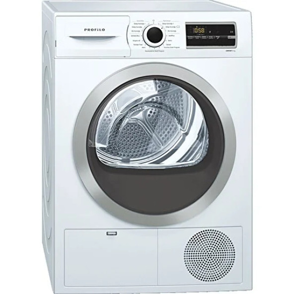 Profilo KM8611HTR A++ 8 kg Isı Pompalı Çamaşır Kurutma Makinesi