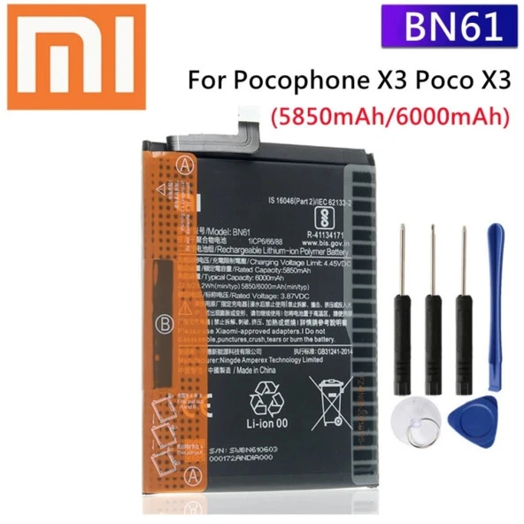 Xiaomi Pocophone X3 NFC - Battery BN61 6000mAh ürün görseli