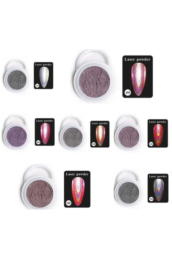 Nail Art Kalıcı Oje Hologram Tozu 10 numara