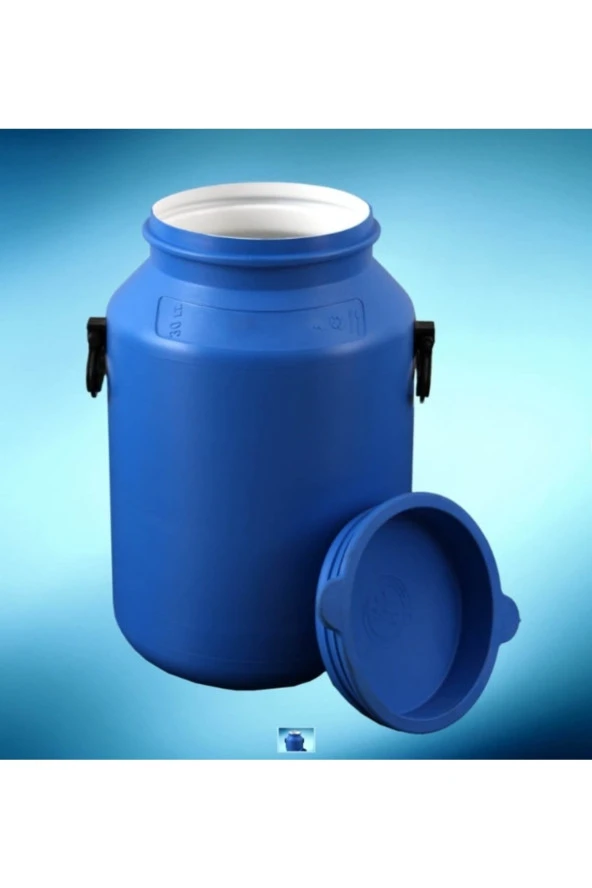 30 Lt Içi Beyaz Kauçuk Kapak Süt Güğümü