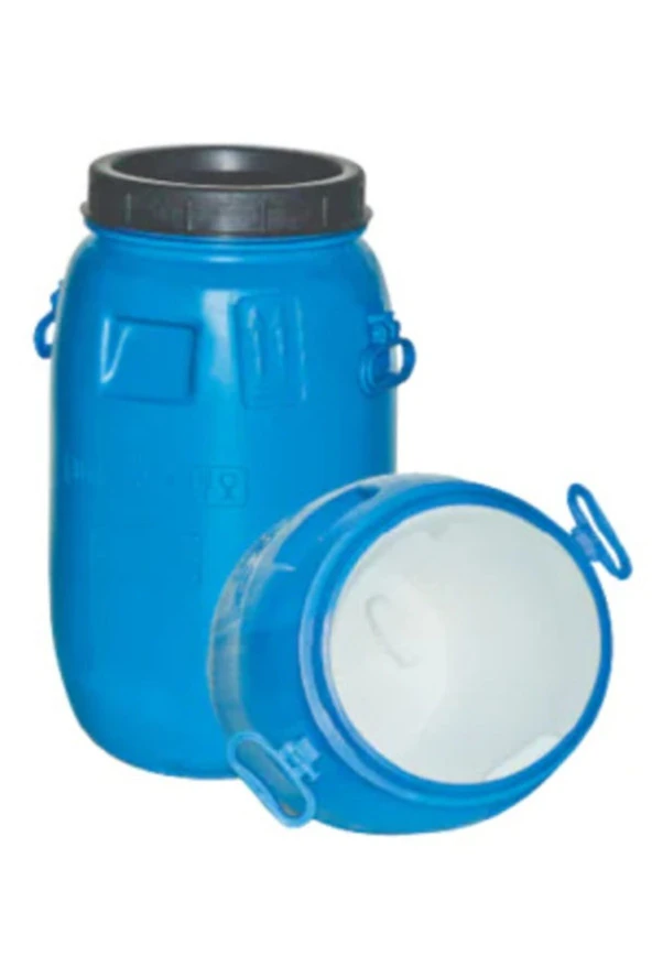 30 Litre Içi Beyaz Plastik Zeytin Yağ Turşu Şarap Pekmez Varili Bidonu Yuvarlak ürün görseli