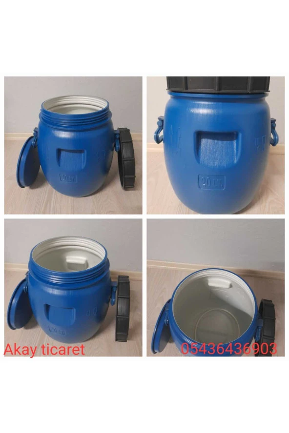 AKAY VARİL 20 LT İÇİ BEYAZ ürün görseli