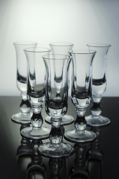 Paşabahçe Denizli Cam El İmalatı Kristal 6'lı Likor Kadehi 288609 21524 - Resim 2