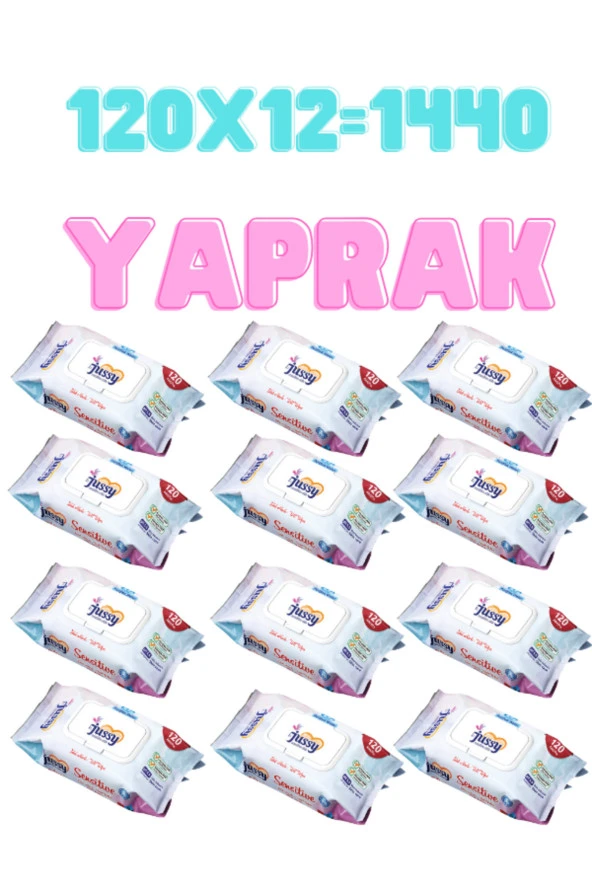 Sensitive 120li Bebek Islak Havlu 12x120 1440 Yaprak - 7