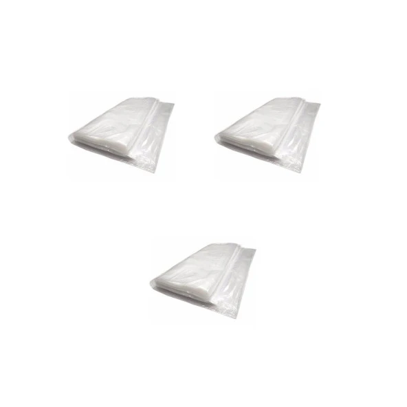 Vakumsuz Şeffaf Çift Kişilik Yatak Baza Saklama Taşıma Kılıfı Poşeti Torbası - 200x250 Cm. - 3 Adet
