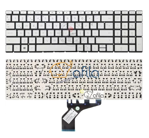 Hp 15-Dw1001nt 8KE21EA, 15-Dw1002nt 9FE50EA Notebook Klavyesi Gri TR