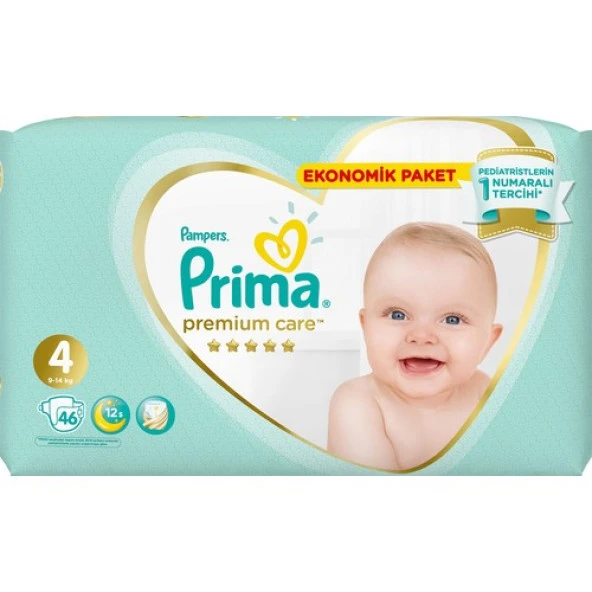 Prima Premium Care Bebek Bezi 4 Beden Maxi 9-14 Kg 46li Ekonomik Paket - 2