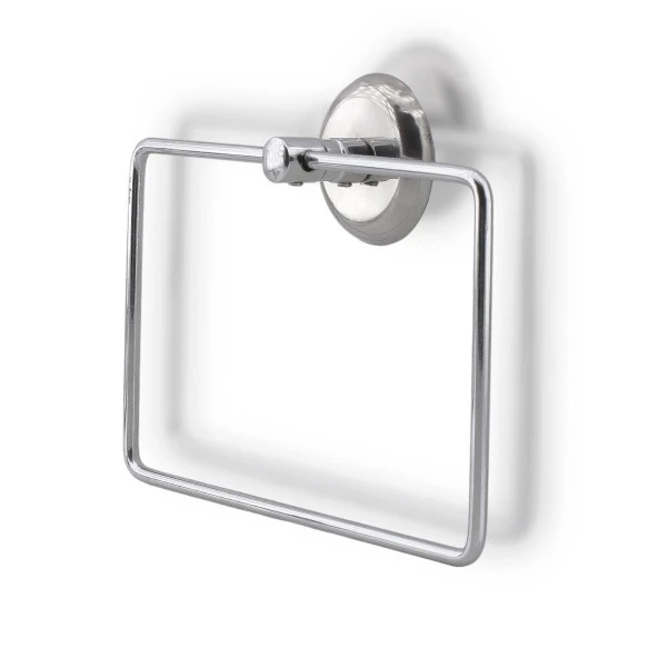 Krom Renk Vidalı Kare Havluluk Lavabo Banyo Mutfak Aparat Standı Bez Havlu Askısı Paslanmaz Metal - Resim 4