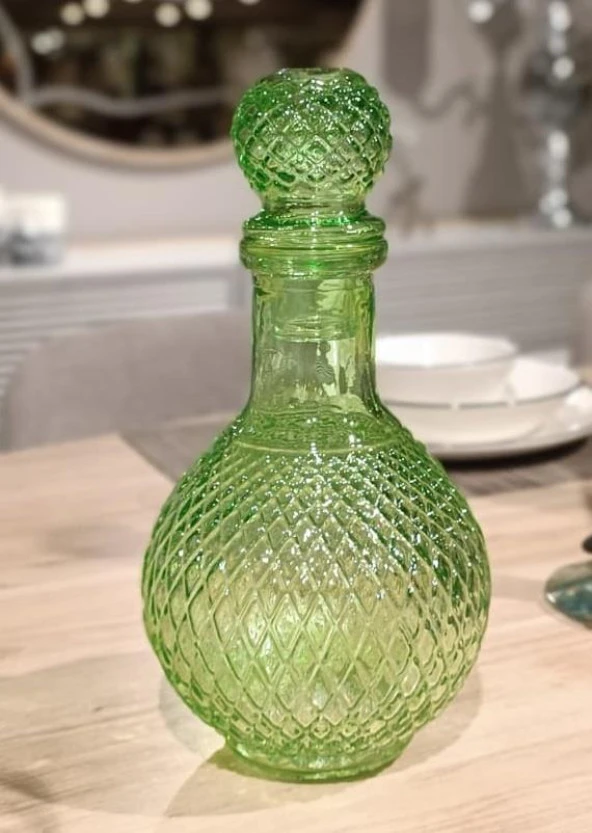 Selim Fusion Yuvarlak Dekoratif Şişe Yeşil 230YSL15CM - 4