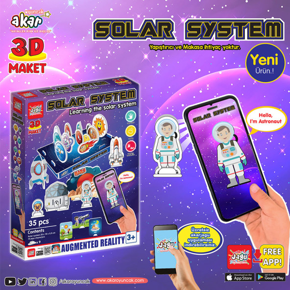 3D Puzzle Maket Solar System Jagu