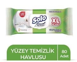 SOLO YÜZEY TEMİZLEME HAVLUSU XL 80 Lİ
