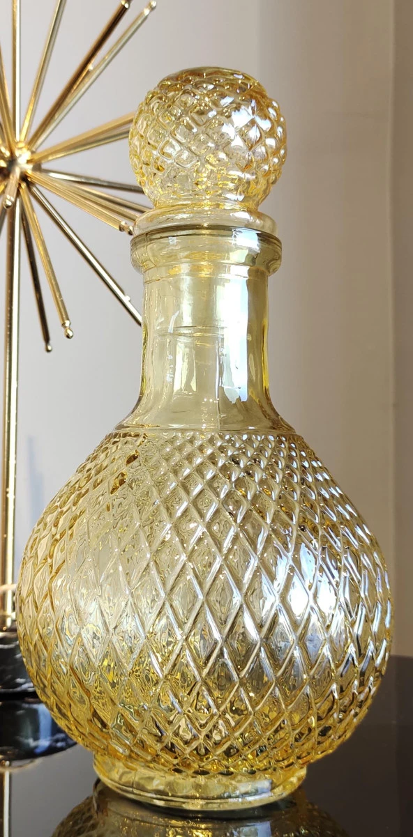 Selim Fusion Yuvarlak Dekoratif Şişe Sarı 230SRI13CM - 3