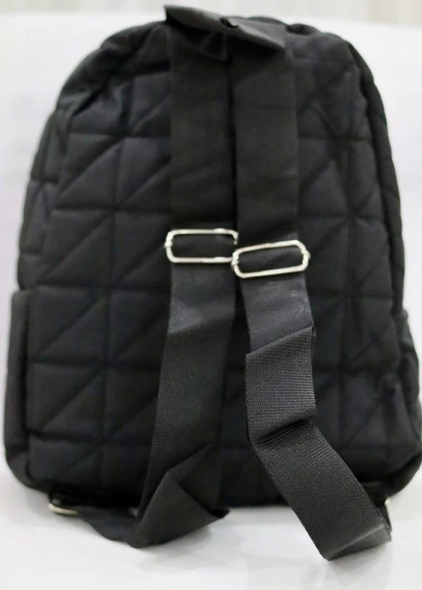 Siyah Renkli 3 Bölmeli Unisex Çok Kullanışlı Hediyelik Sırt Çantası Mls-326 - 5