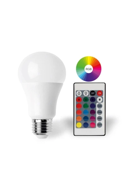 10w Rgb Renk Değiştiren Kumandalı Led Ampul 3543 - 3