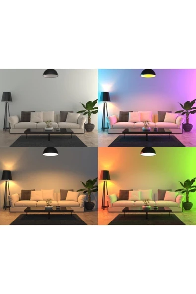 10w Rgb Renk Değiştiren Kumandalı Led Ampul 3543 - 2