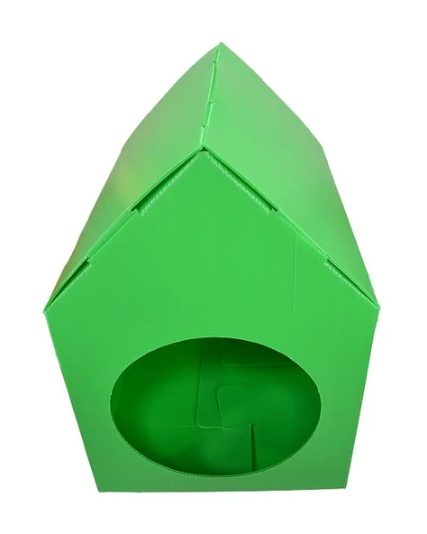 Temel Özel Üretim Plastik Kedi Evi Yeşil - 3