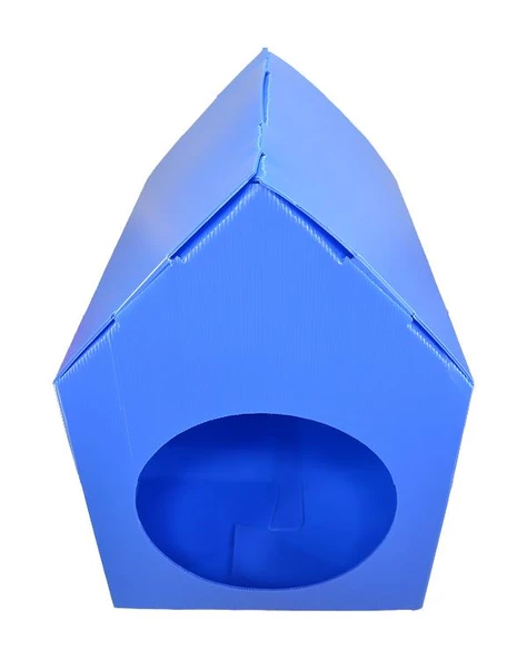 Temel Özel Üretim Plastik Kedi Evi Mavi - 3