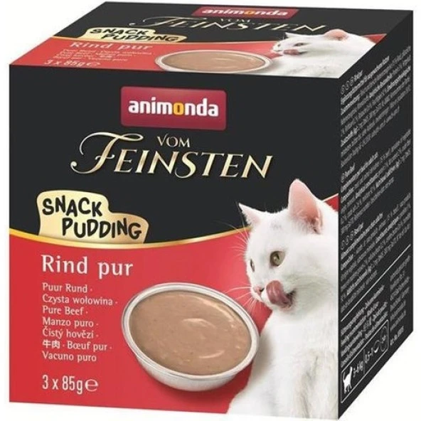 Animonda Vom Feinsten Snack Pudding Biftekli 3x85g Skt : 07/2024