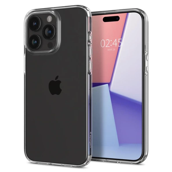 iPhone 15 Pro Max Kılıf, Spigen Liquid Crystal 4 Tarafı Tam Koruma