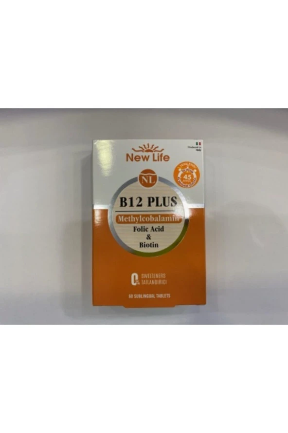 New Life B12 Plus Methylcobalamin 60 Dilaltı Tablet ürün görseli