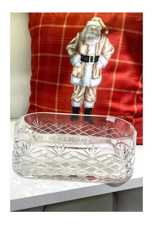 Cam Rengi Oval Gondol & Meyvelik 25 Cm