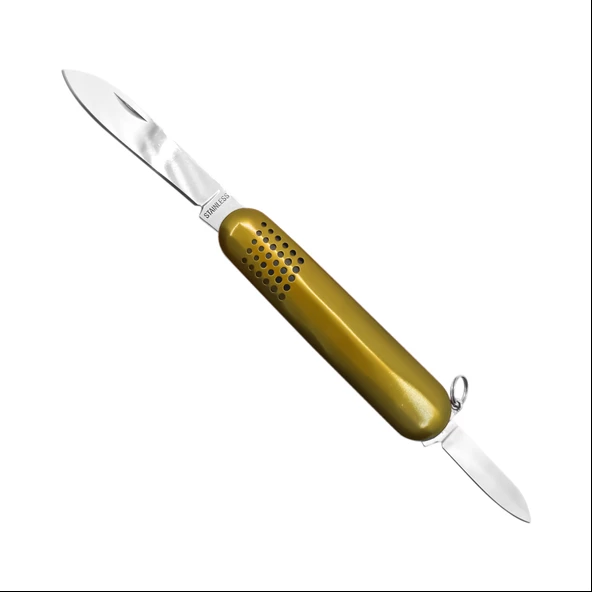 Argeus Çift Ağızlı Cep Çakısı Sarı (K5017-30)