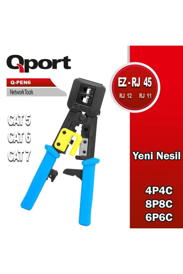 Qport  Q-pen6 Yeni Nesil Rj45 Sıkma Pensesi ürün görseli 1