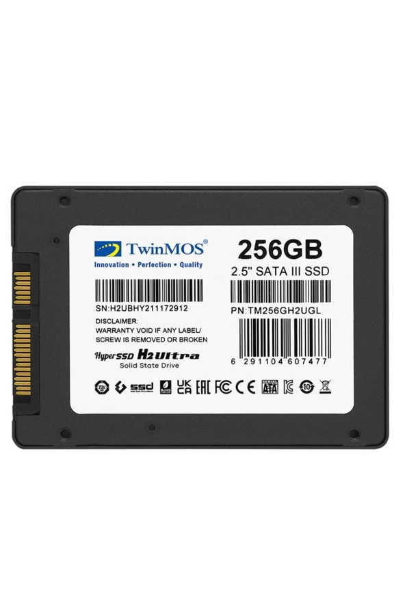 Twinmos TM256GH2UGL 2.5" 256 GB 580/550 MB/S TLC 3D NAND SATA 3 SSD - 2