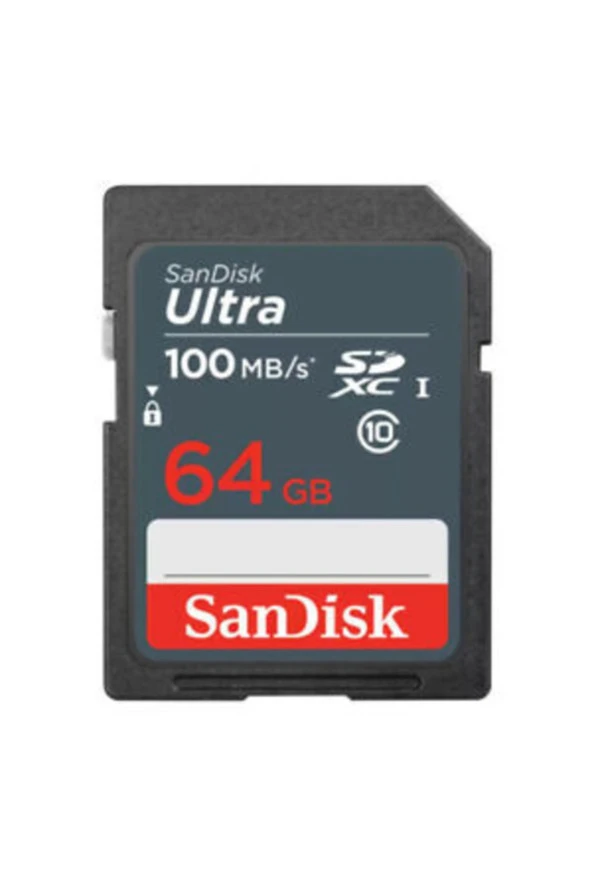 SanDisk  Ultra 64gb 100mb/s Sdxc Hafıza Kartı Sdsdunr-064g-gn3ın