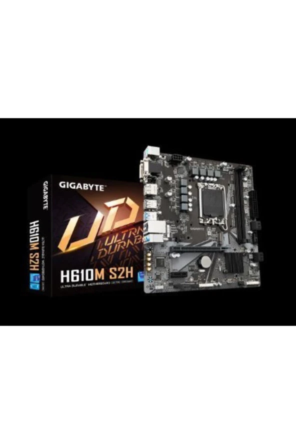 Gigabyte  H610M-S2H-DDR5 Intel® H610 Motherboard with 6+1+1 Hybrid Phases Digital VRM Design PCIe