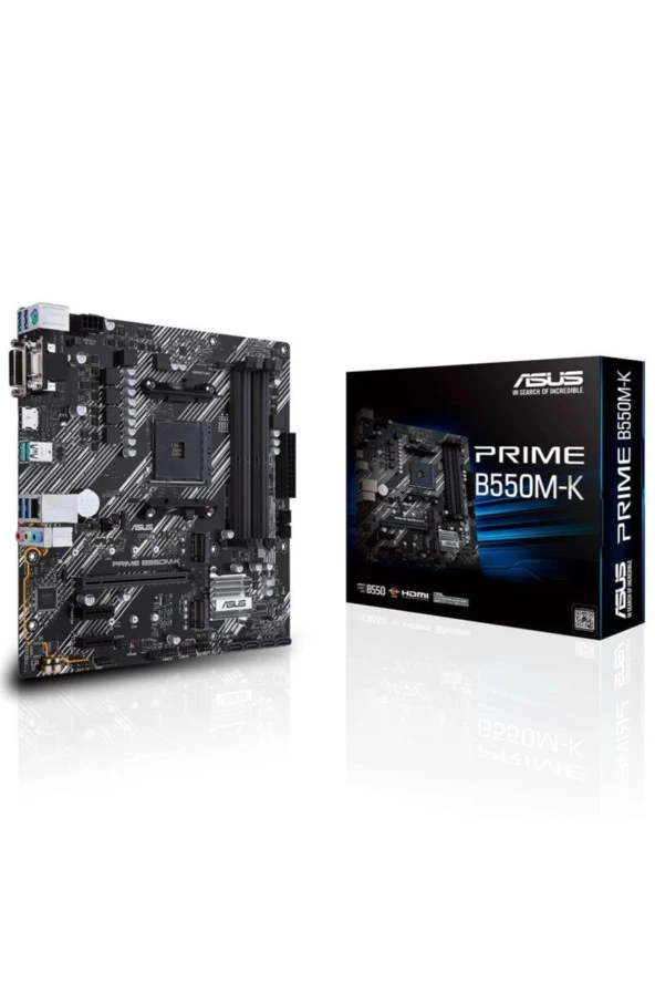 Asus Prime B550M-K AMD B550 AM4 DDR4 4600 MHz Masaüstü Anakart - Resim 1
